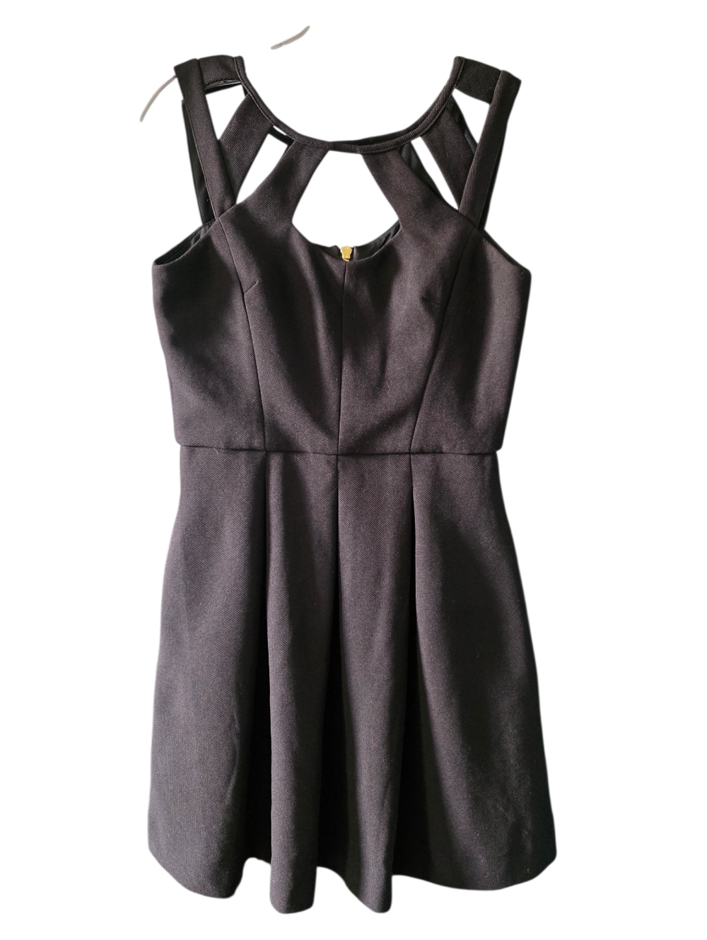 Betsey Johnson Black Cutout Fit & Flare Dress Size Medium